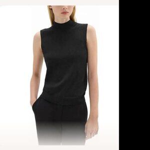 Milio Milano Mock Neck Shell – Sleek in Black (NWT)